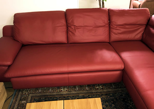 Couchgarnitur Sierra - Leder ruby red